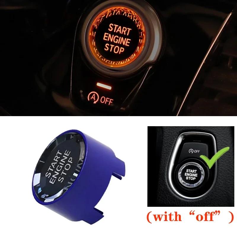 For BMW X1 X3 X4 X5 X6 F20 F22 F30 F34 F10 F18 F32 F01 F02 G20 G30 G01 Crystal Style Car Start Stop Engine Switch Button Cover