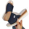 Women's Casual Wedge Slide Sandals Open Toe Slip On Summer Comfortable Lightweight Footwear with Textured Upper and Cushioned Insole
