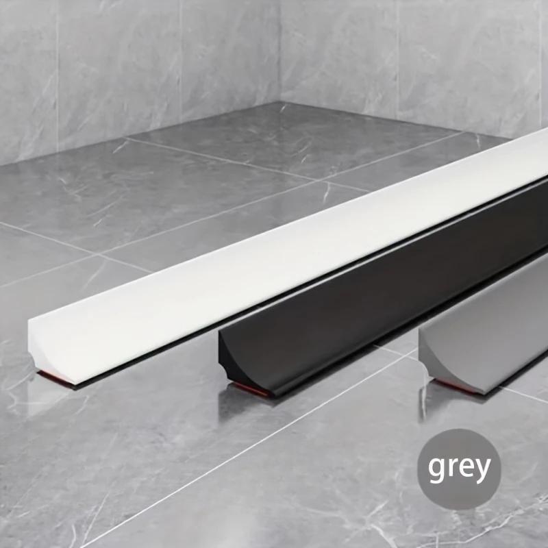 

1PC 2M/78.74in Silicone Bathroom Water Stopper Water Retaining Strip Bendable Bathroom Door Washing Machine Shower Dam Barrier светло-серый