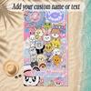 Beach TowelSEVENTEEN Custom Name Text Personalized Soft Towel for Beach Pool Indoor Home Decor Gift
