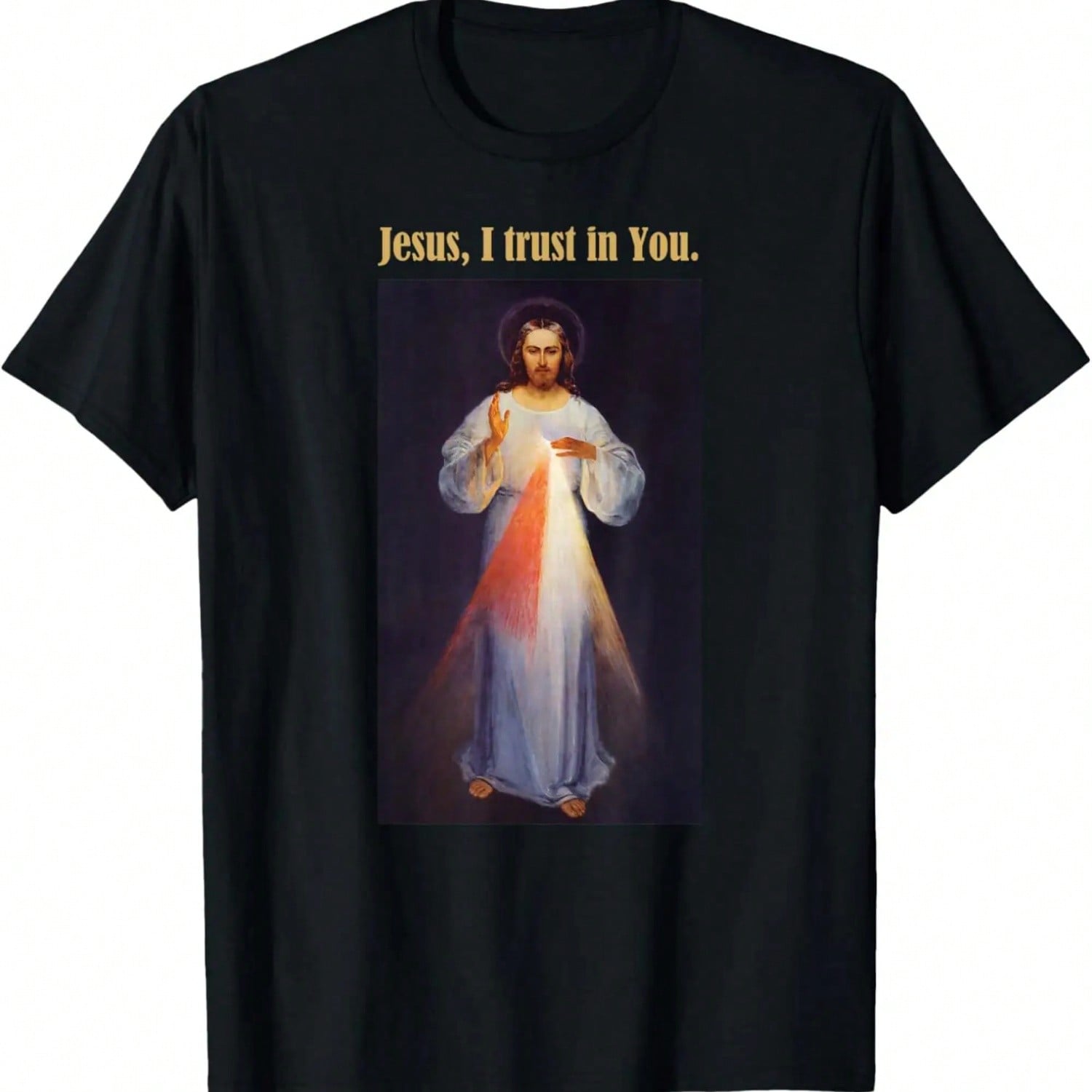 Jesus I Trust In You Divine Mercy Shirt T-Shirt S разноцветный
