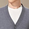 Antonio Men's Light Business V-Neck 100% Cashmere Cardigan