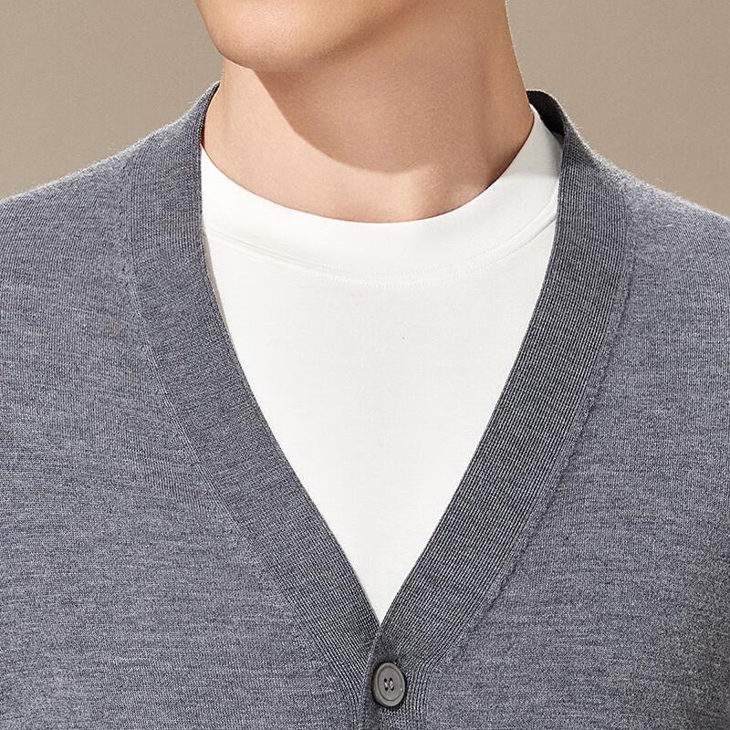 Antonio Men's Light Business V-Neck 100% Cashmere Cardigan