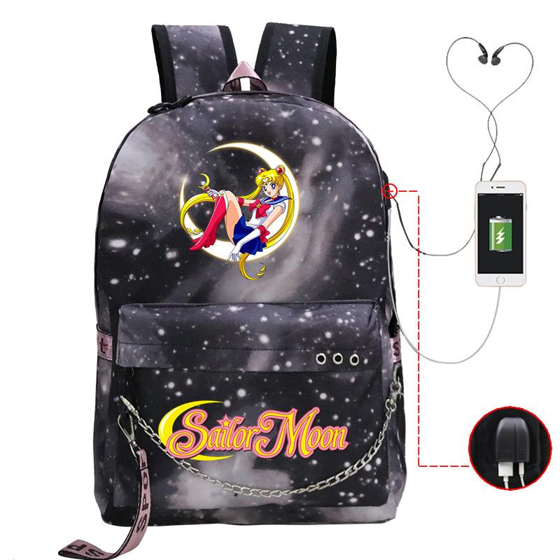 Campus Sweet Xiaoqing Surrounding Animation School Bag Girls Students Light Casual Backpack