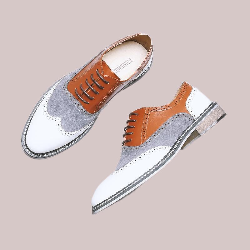 Fashion New Men Dress Shoes Derby Shoes Lace-up Party Fashion Business Wedding Shoes Size 38-48