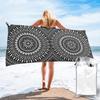 Chess Pieces Mandala Grayscale Chessboard Beach Towel Soft Microfiber Quick Dry Absorbent Quick Towels For Bath