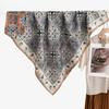 91 Retro Double-sided Velvet Large Square Scarf Women's New Spring and Autumn Foreign Style Fashion Cashew Flower Silk Scarf Neck Scarf Shawl