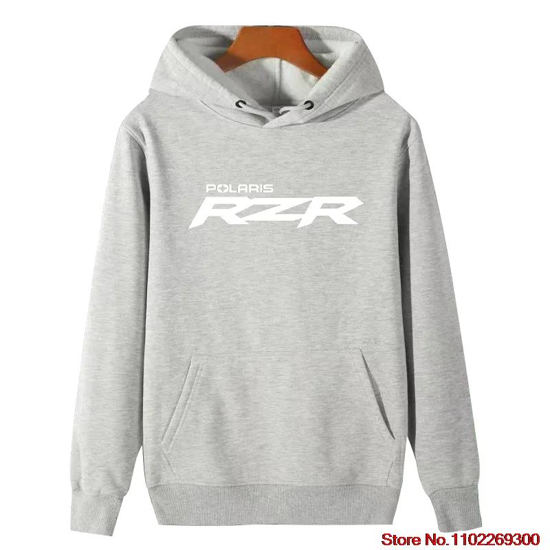 Polaris Rzr Graphic Hooded Sweatshirts Polaris Off Road High Quality Unisex Cotton Thick Sweater Hoodie Winter Men's Sportswear