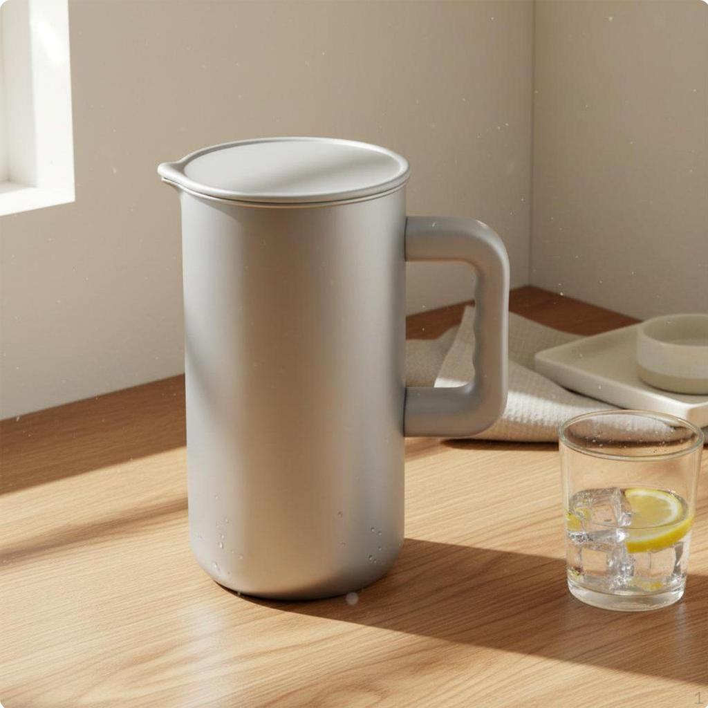 Korean Style Cold Water Kettle Shatterproof Large Capacity Metal Carafe Food Grade Material