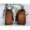 Bag Pouch Panniers Both Side Luggage Combo of 2 Bags Leather Motorcycle Saddle