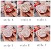 Round Candy Box Three-dimensional Pattern Biscuit Storage Box Earphone Container Tin Box  Wedding