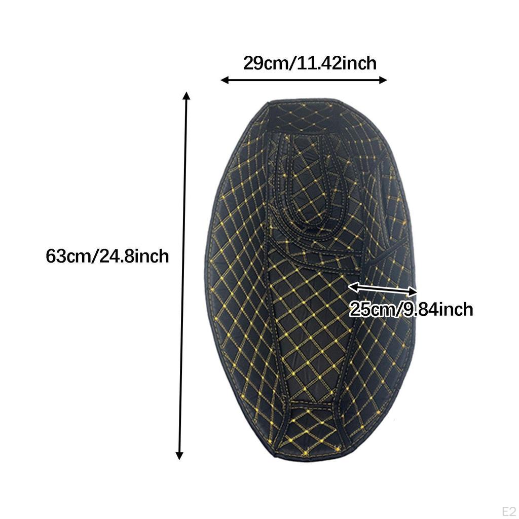 Motorcycle Seat Bucket Mat, Sitting Lining Mat Protector Pad, Storage Rear Cargo Trunk Liner