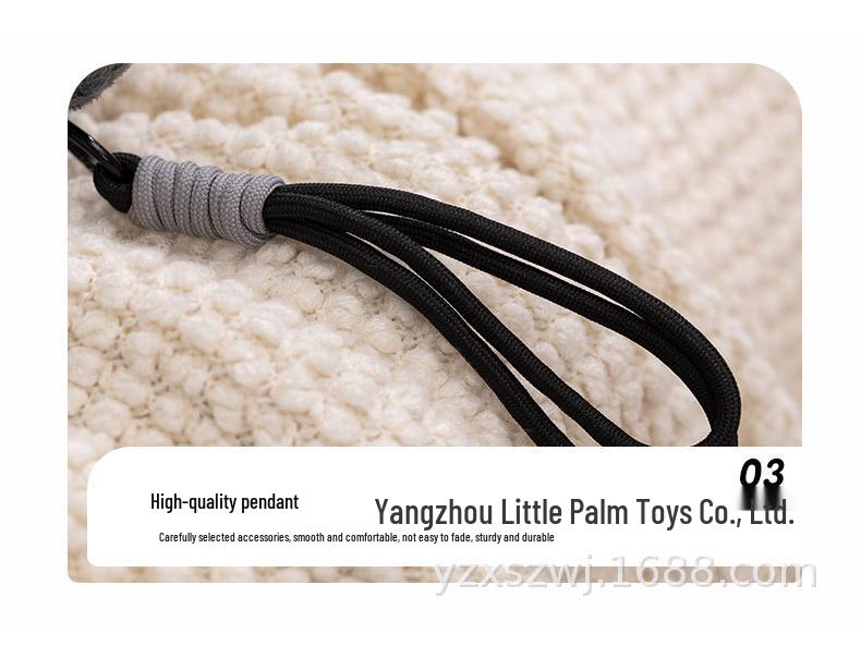 Adorable Cartoon Grenade Plush Keychain - Mini Hand Grenade Doll Figure Creative Birthday Gift.