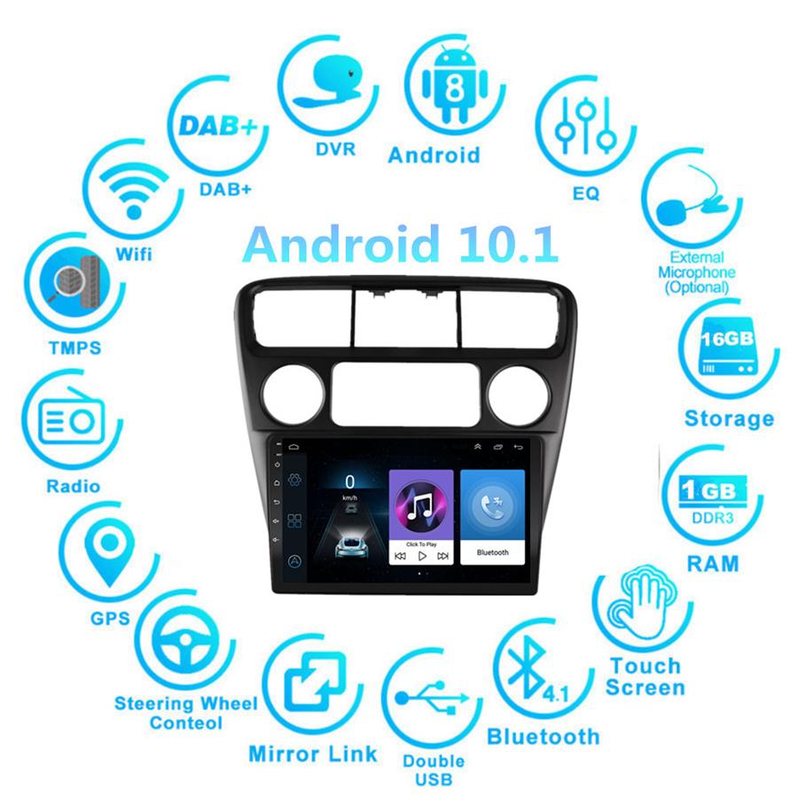 9" Radio Samochodowe Android 10.1 Odtwarzacz Nawigacji GPS Dla Honda Accord 1998-02
