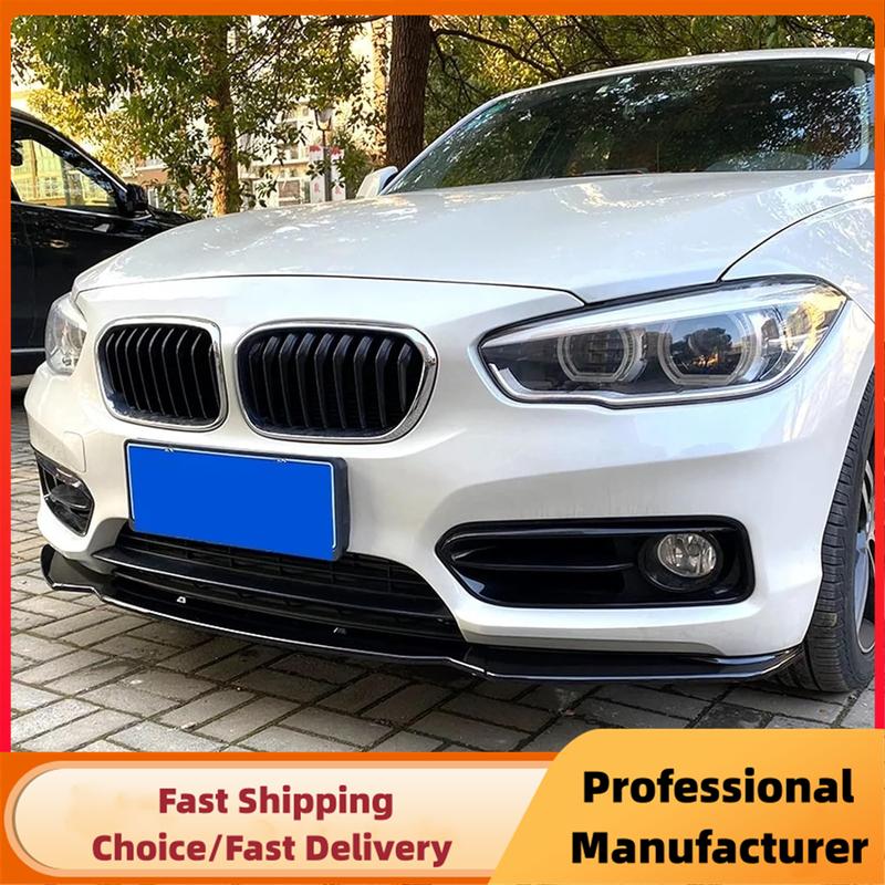 For BMW F20 F21 1-Series 116i 118i 120i Standard 2011-2019 Car Front Bumper Spoiler Lip 3Pcs PP Bumper Canard Lip Splitter