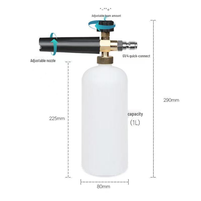 Yili Karcher High-Pressure Car Wash Foam Spray Gun with PA Pot
