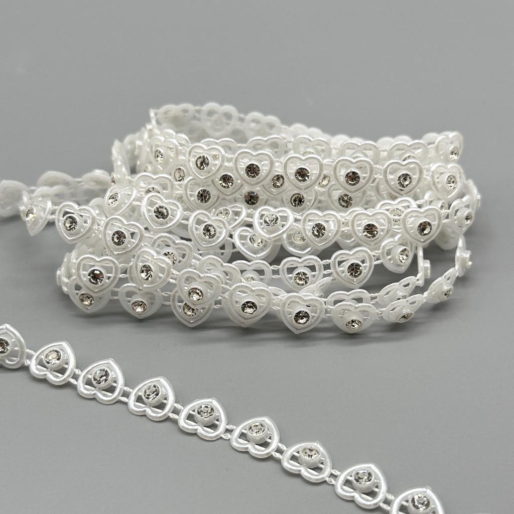 Sewing Lace Trim Rhinestone Plastic Cup Chain Pearl Banding DIY Bracelet Wedding Accessories