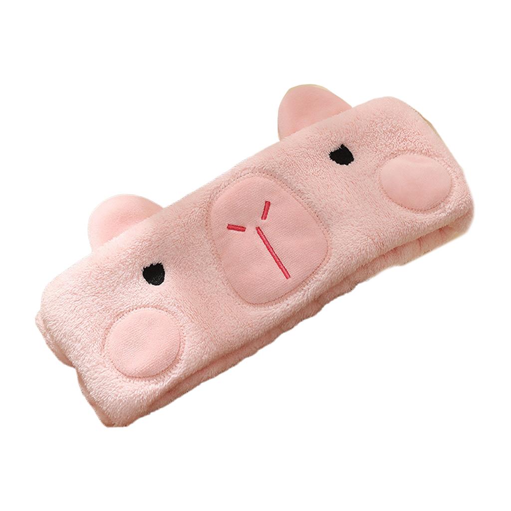 Elastic Women Shower Hairband Face Washing Headband Cute Capybara Plush Face Wash Hairband Home Makeup Headband