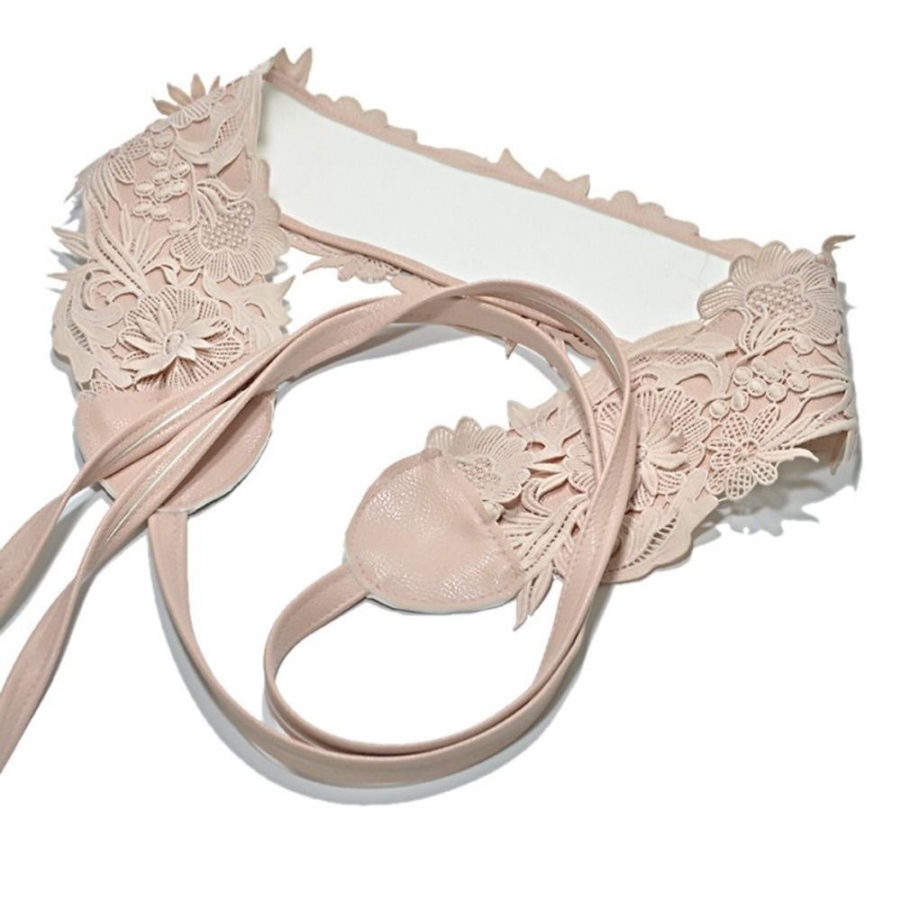 Wide Lace Girdle Soft Obi Belt Boho Style Lace Belt  for Dresses