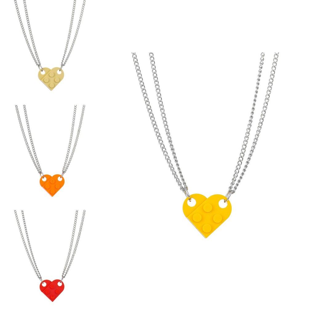 Romantic Heart Shaped Necklace For Couples Fashion Jewelry Featuring Interchangeable Pendant Design