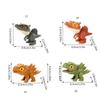 Snap On Dinosaur Finger Puppet Toy Action Figure Model Animal Children Joint Dinosaur Figurine Kids Interactive Toy