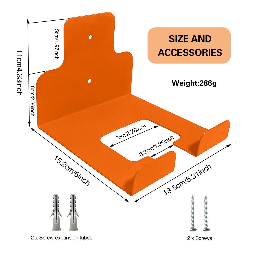 Garden Wall Mounted Bracket, Electric Tool Hanger Weed Killer Multifunctional Courtyard Tool Rack Lawn Trimmer Hedge Garden Tool
