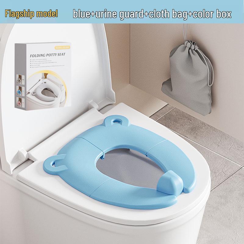 Compact Children's Travel Toilet Seat Pad - Foldable for Easy Storage