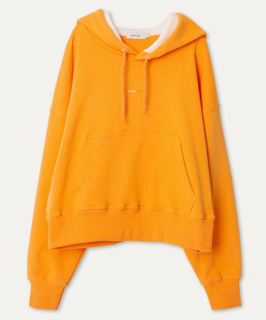 Color Block Hoodie_Orange Peel