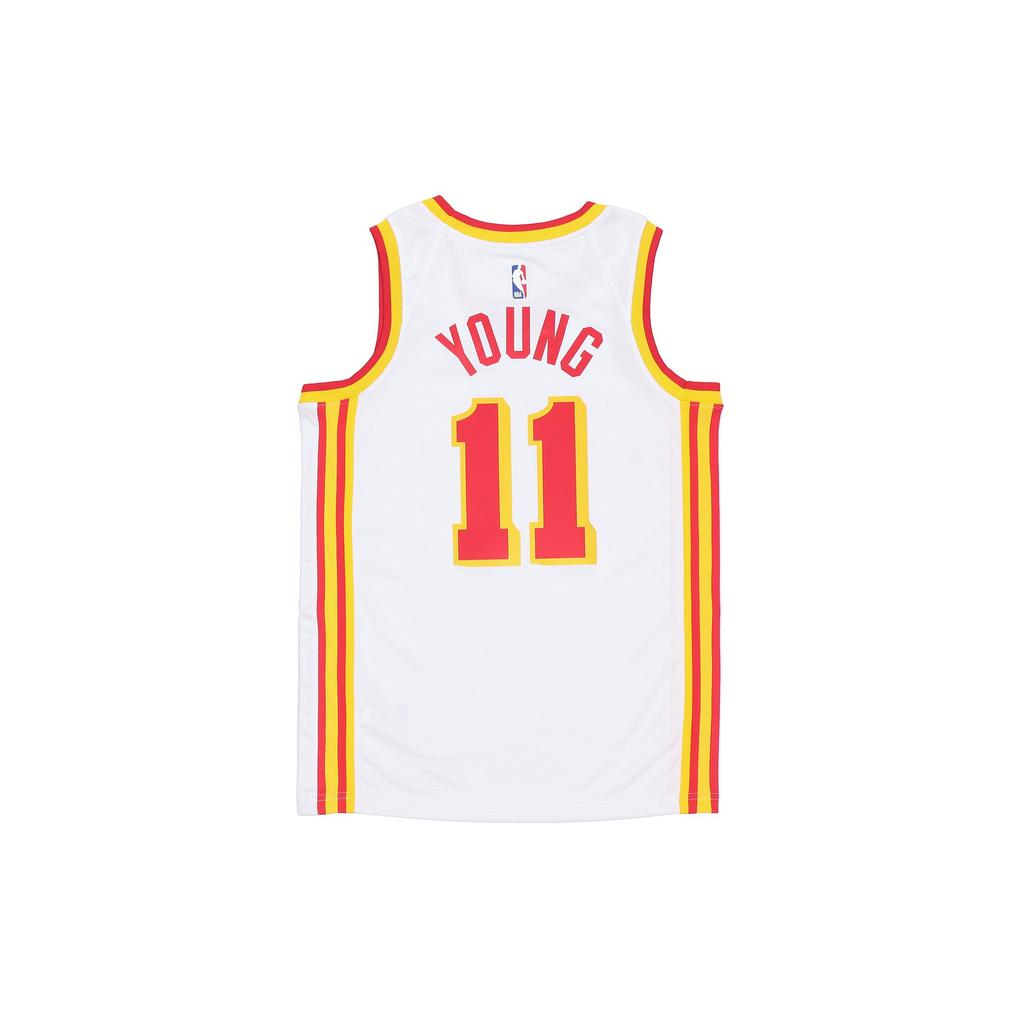 Nike Atlanta Hawks Trae Young 11th SW Fan Edition NBA Sports Mesh Basketball Jersey Men Jersey White CN8005-100