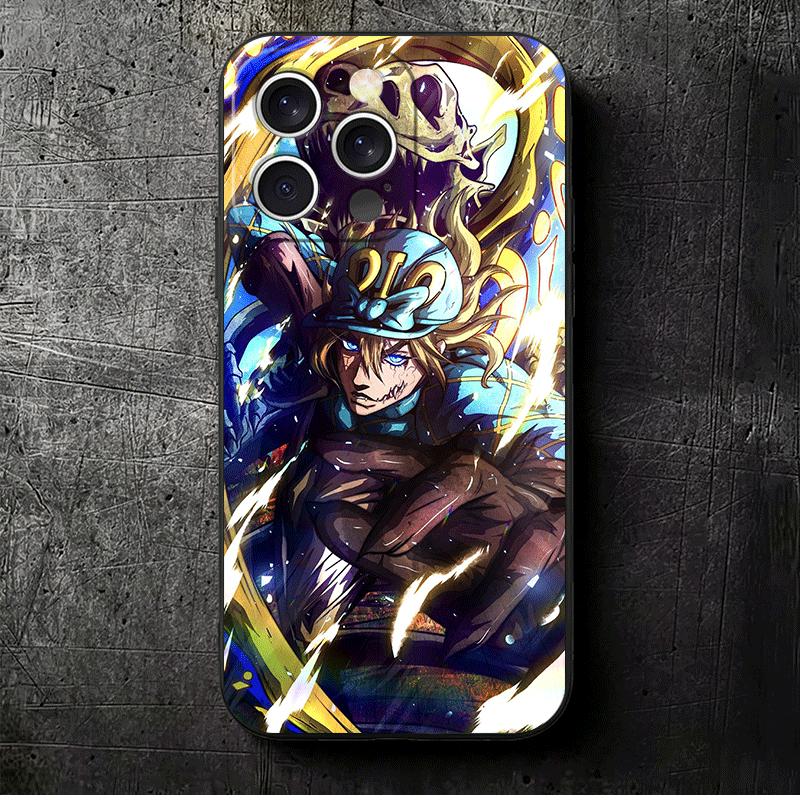 

JoJo Adventure Dio Diego Brando Soft Phone Case for iPhone 16 16E 17 Air 15 Pro Max 14 Plus 13 Mini 11 12 7 Black Cover Back She iPhone 14 Pro