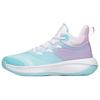 Tiger Roar Fabric Cushioning Slip Resistant Abrasion Resistant Coverage Mid Top Basketball Shoes Men's Blue Purple 112211601Q-6