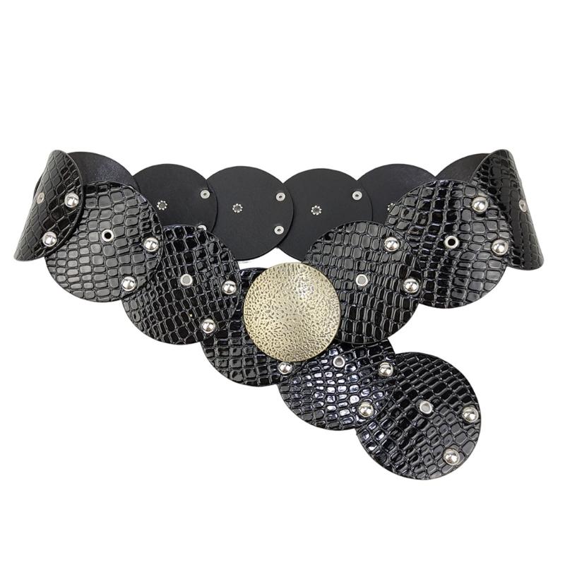 Adjustable Size Waistband Dress Waist Belt Durability Metal Buckles Waistband for Dresses and Jeans