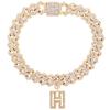 Bling Iced Out A-Z Letter Initial Cuban Link Chain Anklets For Women Hip Hop Chunky Cuban Anklet Bracelet Beach Barefoot Jewelry