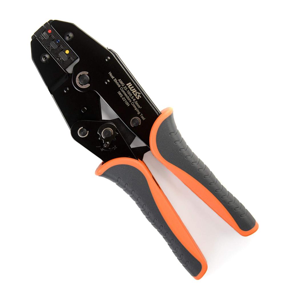 IWISS Waterproof Crimp Terminal Crimping Sleeve Crimping Ratchet Type IWS-2210H Tool,