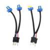 2pcs Headlight Bulb Conversion Wire 9003 H4 TO 9005 9006 Two Harness Headlight Bulb Conversion