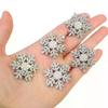 2/4/6pcs Christmas Rhinestone Snowflake Hair Clips Shiny Exquisite Hair Pins For Women Girls 2026 Fashion Jewelry New Year Gifts