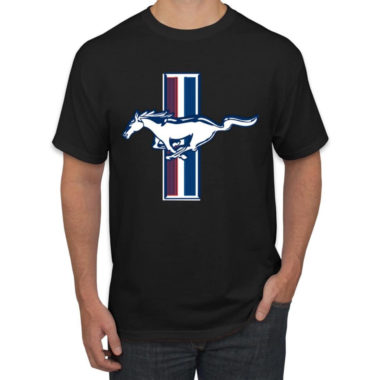 

Ford Mustang Retro USA Vintage Logo Classic Bar Cars and Trucks Men s Graphic T-Shirt XXXXXL чорний