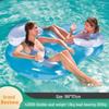 Intex 57288 Double Flamingo Adult Inflatable Swimming Ring - Thick Oversized Floating Bed for Kids & Adults
