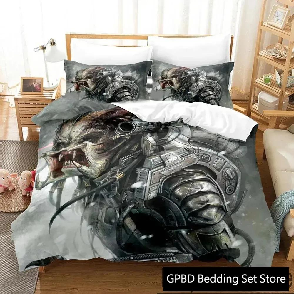 3D Print Movie The Predator Comfortable Duvet Quilt Cover Pillowcase Bedding Set Children Bedroom Decoration Home Textile