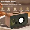 Classic Vintage Bluetooth Speaker Portable Wood Grain Soundbar Subwoofer Wireless Retro Music Player Support TF Card USB AUX FM