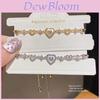Minimalist Heartshaped Zircon Pendant Bracelet For Women With Cubic Zirconia Jewelry Gift For Ladies