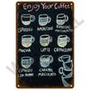 Vintage Plaque Metal Sign Plate Home Decor Tin Signs Coffee Retro Wall Art Posters For Kitchen Bar Iron Painting Decoration Cafe