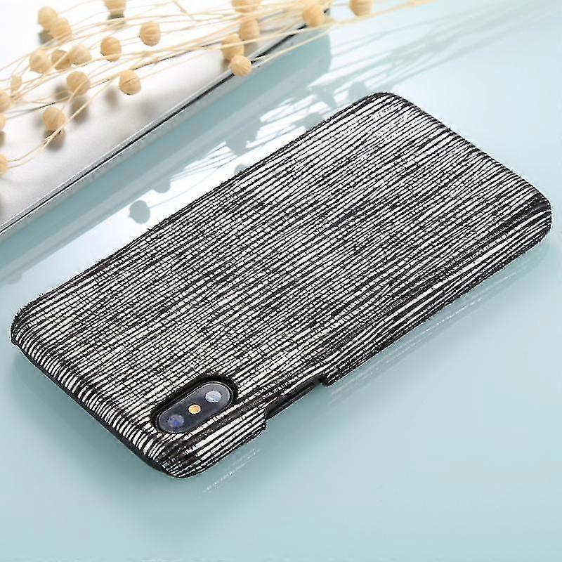 Phone Cover Case For Iphone X / Xs Pc Twinkle Stripes Pattern Protective Back Cover Case (black)