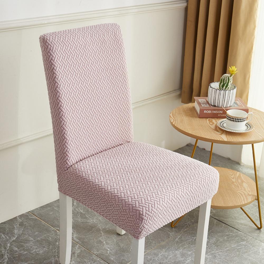 Elastic Chair Covers Set with Backrest Universal Stretch Dining Chair Slipcovers for Home Simple All Season Use