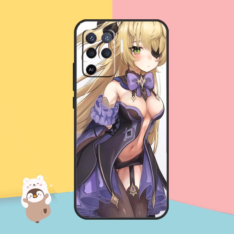 Genshin Impact Hentai Sexy Case For OPPO A94 A74 A54 A53S A53 A31 A5 A9 2020 A52 A72 A83 A91 A93 A1K A15 A16 Cover