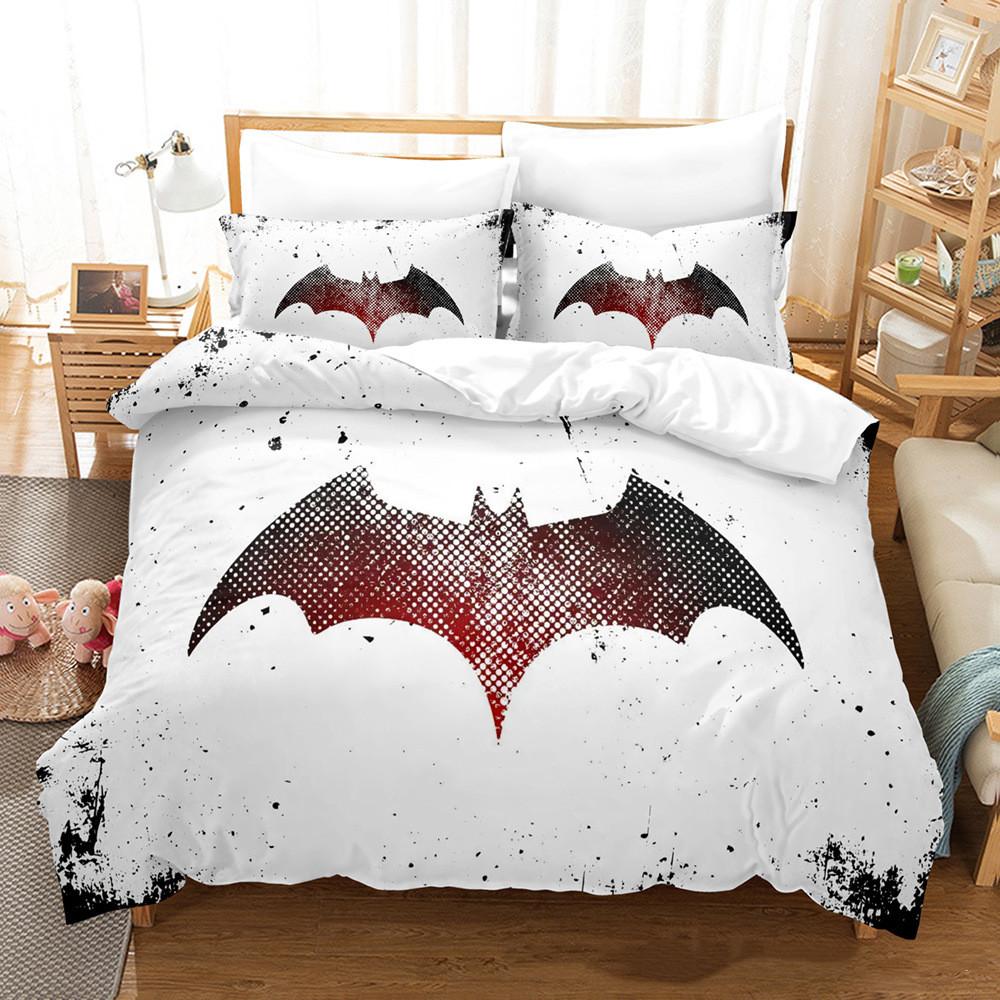 3D Printed Cartoon Animal Bedding Set Cute Pattern Girl Kid Room Down Duvet Cover and Pillowcase 2/3pc Single Bed Duvet Cover Set Gift