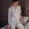 New Pajamas Women's Summer Ice Silk New Set Cherry Women's Thin Loungewear Can Be Worn Outside