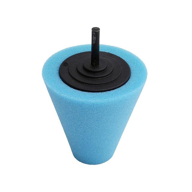Auto Wheel Polishing Sponge Used for Electric Drill 3inch/ 4inch Burnishing Ball Polishing Cone Car Hub Buffing Sponge