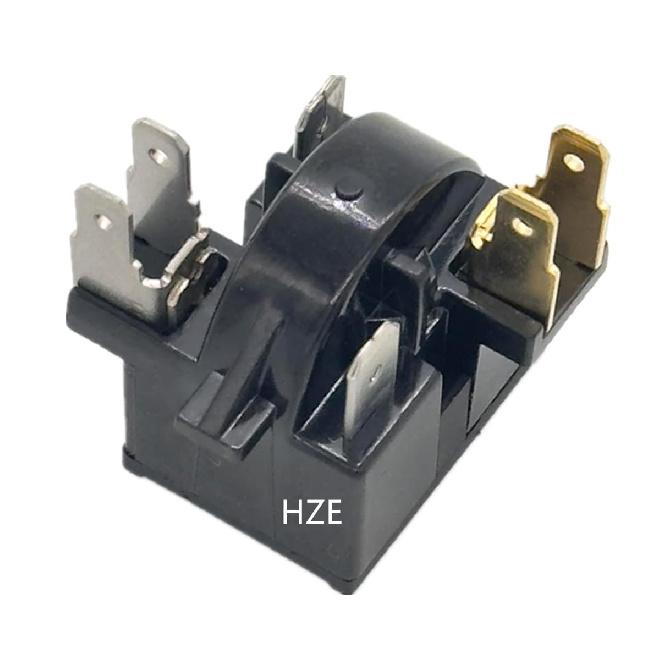 QP2-4R7 Start Relay Refrigerator PTC Ohm 6 Pin for Whirlpool Frigidaire Vissani Danby EdgeStar Summit Haier Igloo Compressor etc