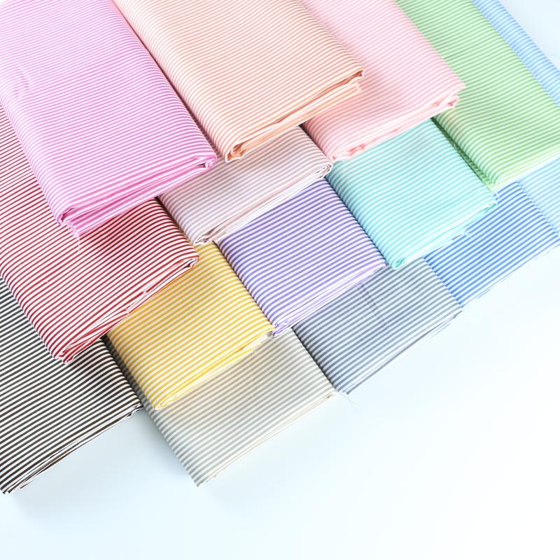 160cm*50cm 1mm Fruit Color Striped Cotton Fabric for Kindergarten Bedding Printed Twill Quilt Cloth